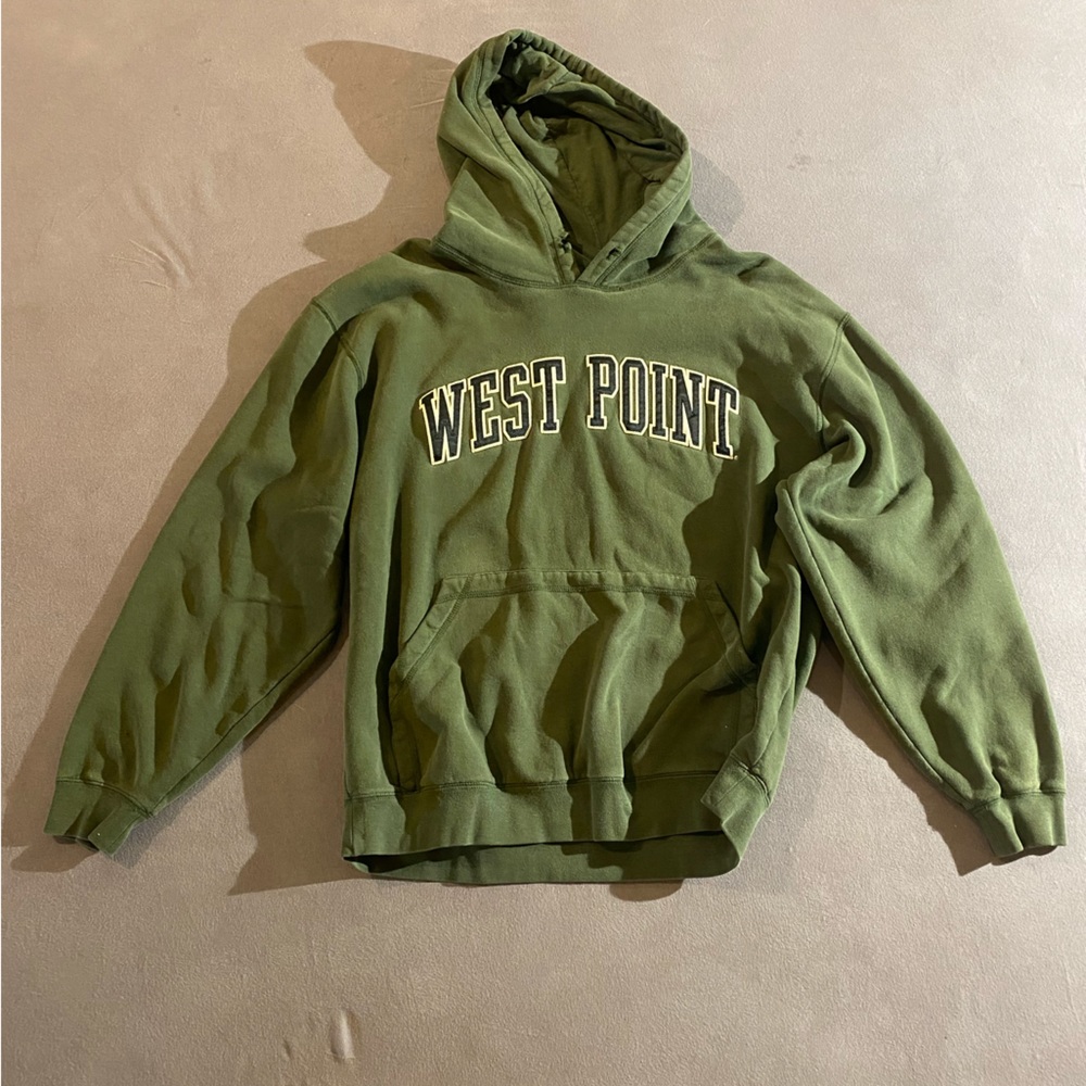 Green West Point hoodie sweatshirt